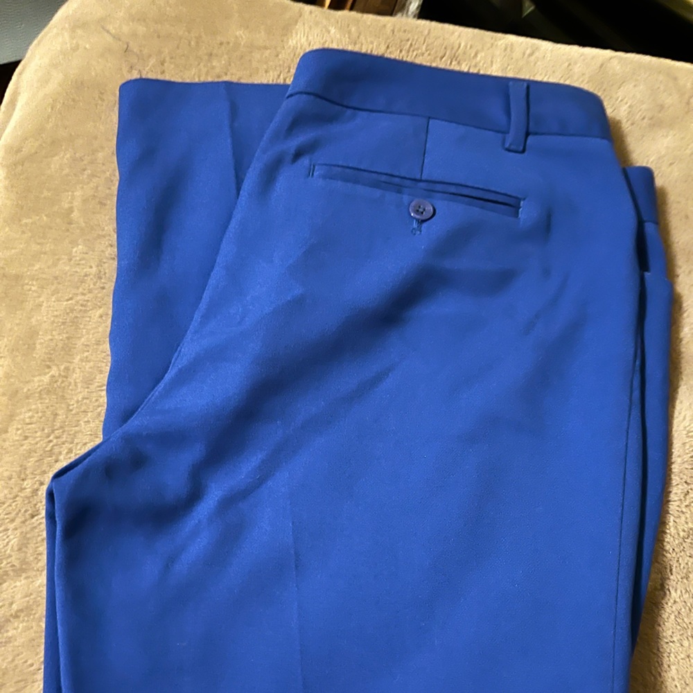 Gap slim cropped bright blue dress pants - Picture 4 of 5